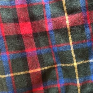 ll bean women's scotch plaid shirt zip hoodie